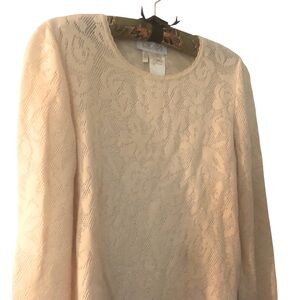ESCADA Sweater Top VTG wool blend long sleeve round neck designer classic